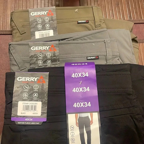 Gerry Men’s Venture Fleece Lined Pants #2 - Picture 1 of 17